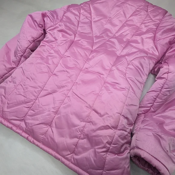Kc Collections Girl's Pink Puffer Jacket Barbie Girly - Picture 9 of 11